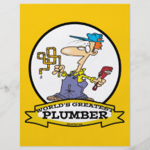 WELTBESTER MANN-CARTOON DES KLEMPNER-II FLYERBEDRUCKUNG