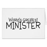 Weltbester Minister Grußkarten