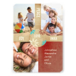 Weltfrieden-Familien-Foto-Karte Personalisierte Einladungskarte