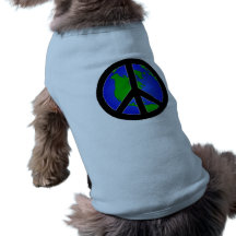 Weltfrieden Hund Shirt