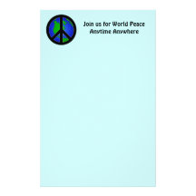 Weltfrieden Individuelles Büropapier