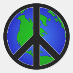 Weltfrieden Runde Sticker