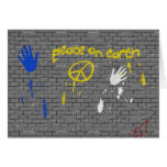 Weltfriedengraffiti-Karte