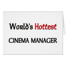 Weltheißester Kino-Manager Grußkarten