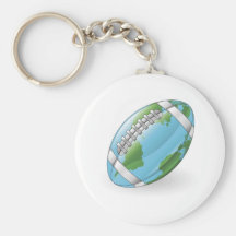 Weltkugelfußball-Ballkonzept Schlüsselband