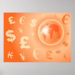 Weltwährung Plakat