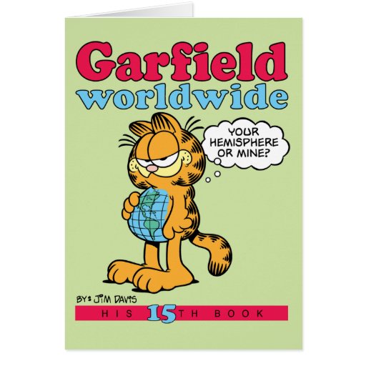 Weltweite Anmerkungs-Karte Garfields