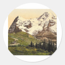 Wengern Alpe, Monch und Eiger, Bernese Oberland, S Aufkleber