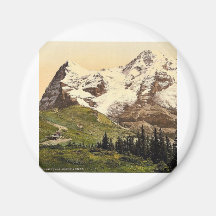 Wengern Alpe, Monch und Eiger, Bernese Oberland, S Kühlschrankmagnet