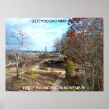 WENIG ROUNDTOP IM NOVEMBER PLAKATDRUCKE