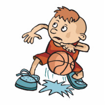 wenig tröpfelnder Ball des Basketballkinderjungen Photoausschnitte