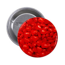 Wenige rote Herz-Süßigkeiten Buttons