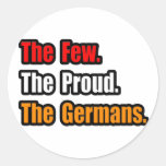 Wenige stolze Deutsche Runder Sticker