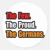 Wenige stolze Deutsche Runder Sticker