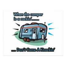 Wenn der Camper ein rockin ist Postkarten