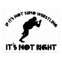 Wenn es nicht Sumo-Wrestling ist, ist es nicht rec Postkarte