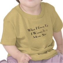 Wenn ich mich aufwachse, wollen Sie, um ein Filmst T-shirt