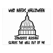 Wer die Halloween-Kongress-Schrecken benötigt Postkarten