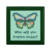 Wer inspirieren Sie heute? Schmetterling Giftbox Geschenkbox