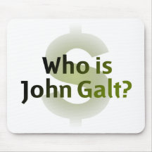 Wer ist John Galt? Geld-Symbol Mauspads