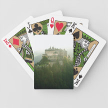 Werfen Schloss-Spielkarten