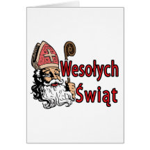 Wesolych Swiat Sankt Nikolaus Karte