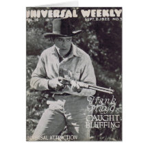 Western-Filmstar-Karte Frank-Mayos stille