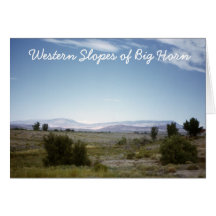 Western-Steigungen der großen Horn-Postkarte