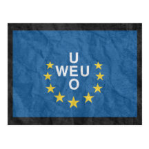 Westeuropäische Gewerkschafts-Flagge Postkarten