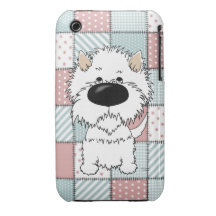 Westie Steppdecke iPhone 3 Case-Mate Hülle