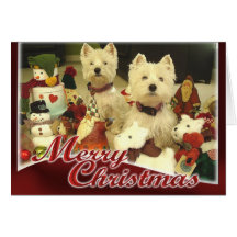 Westie Toyland Grußkarten
