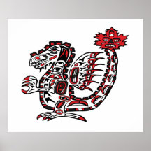 Westküsten-Drache Plakatdruck