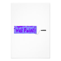 Wet Paint Personalized Announcements
