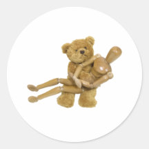 WhatTeddyBearsHug100309 Runde Sticker