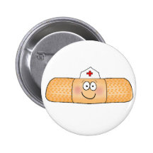 Whimsicla Pflaster-Verband mit dem Krankenschweste Button