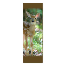 Whitetail-Rotwild-Kitz-MiniLesezeichen/ Visitenkarten Vorlagen