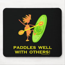 Whitewater-Kajak - Paddel gut mit anderen 2 Mousepads