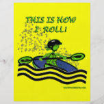 Whitewater-Kajak-Rolle Flyer Druck