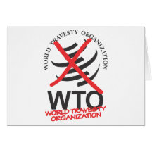 WHO - Anti-WHO - WeltKarikatur-Organisation Grußkarte