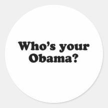 WHO ist IHR OBAMA? - Besonders angefertigt Runde Sticker