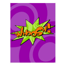 Whoosh Comic-Buch-Postkarte