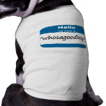 Whosagoodboy Hundet-shirt Hunde T Shirt
