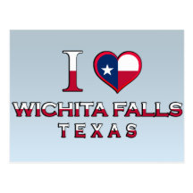 Wichita-Fälle, Texas Postkarte