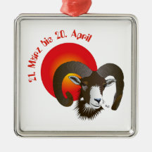 Widder - Sternzeichen Ornament