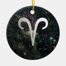 Widder-Tierkreis-Stern-Zeichen-Universum-Geburtsta Weihnachtsornament