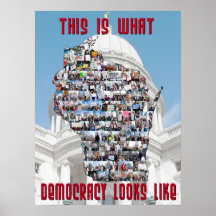 Wie dieses ist, was Demokratie aussieht Posterdruck