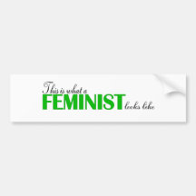 Wie dieses ist, was ein Feminist aussieht Autosticker
