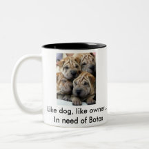 Wie Hund wie Eigentümer-Kaffeetasse