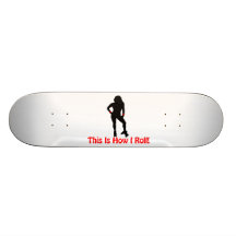 Wie ich Rollen-Derby-Mädchen rolle Skateboardbretter