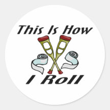 Wie ich verletzt rolle stickers